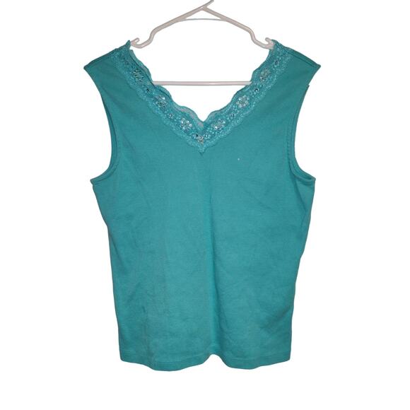 Women's Blue Tank Size Large - Picture 1 of 1